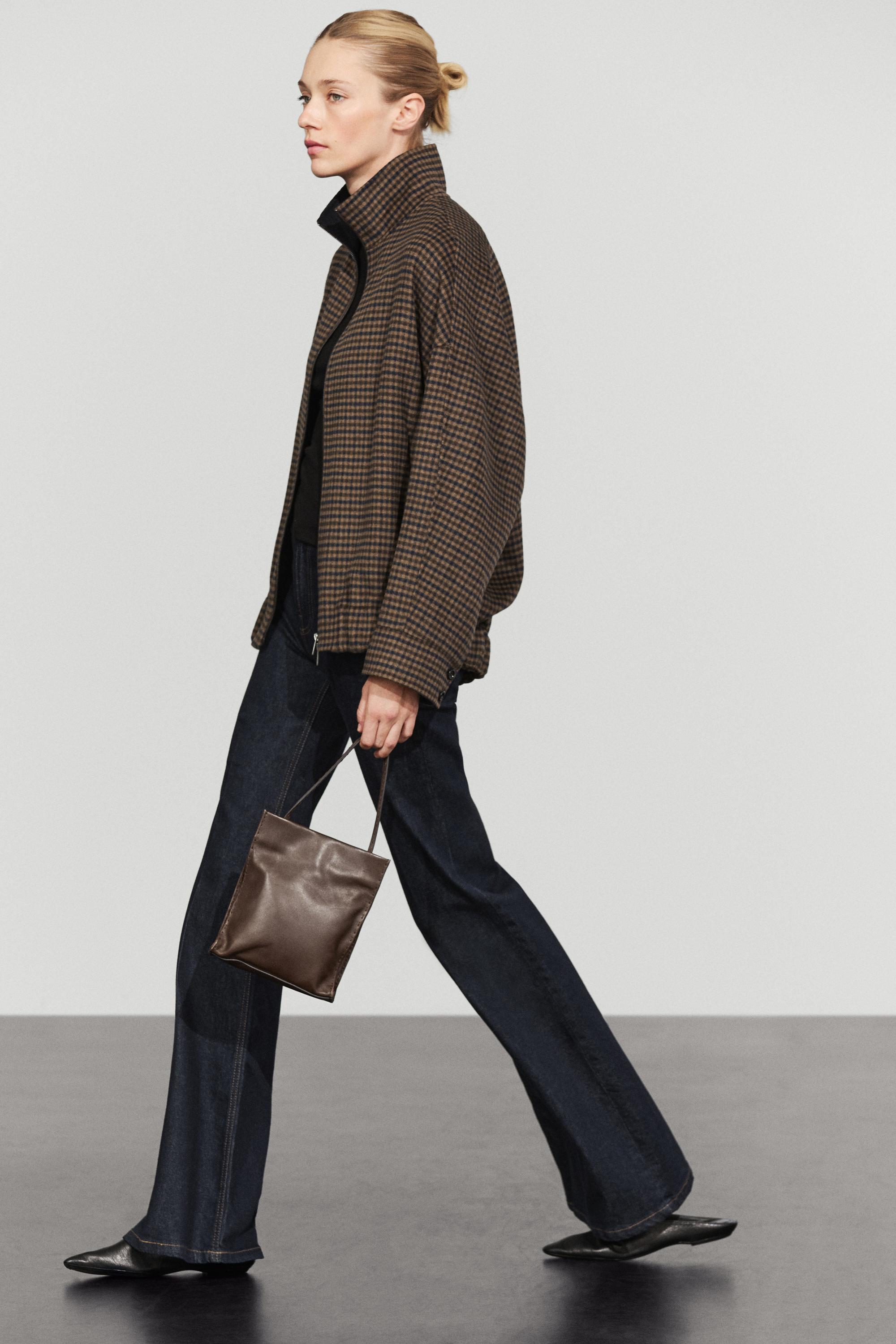 Veste bomber vichy avec foulard