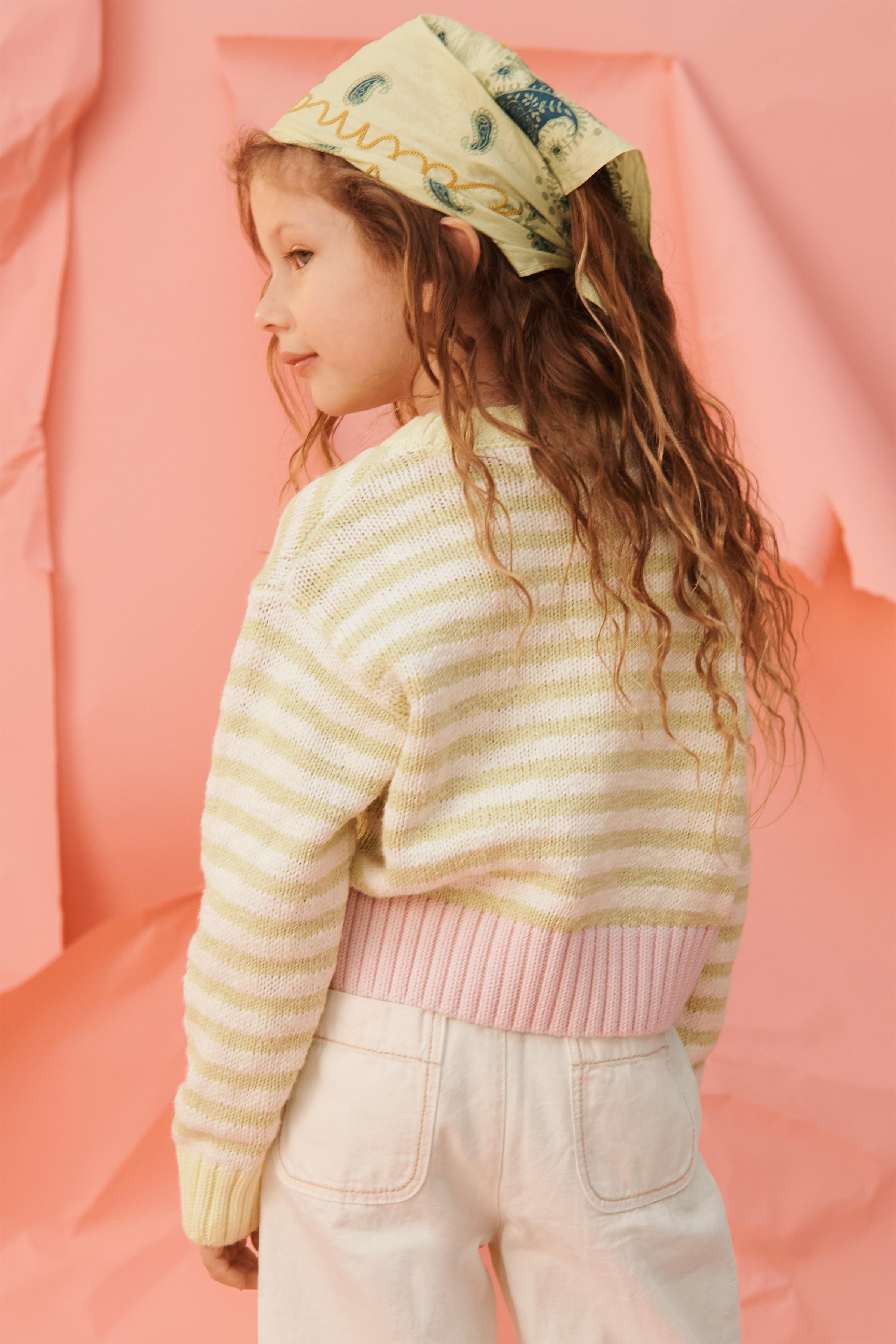 PULL EN MAILLE RAYÉ FLEUR BRODÉE ÉDITION LIMITÉE