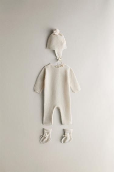 CHILDREN'S CASHMERE HAT - Oyster-white by Zara - Image 4