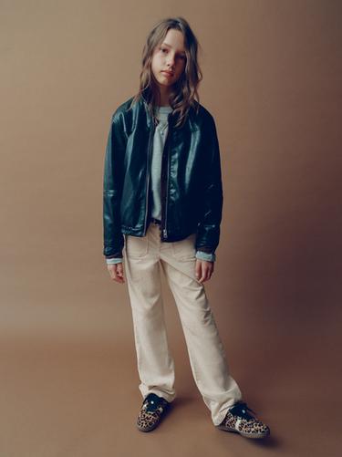 PANTALÓN STRAIGHT PANA BOLSILLOS - Crudo de Zara