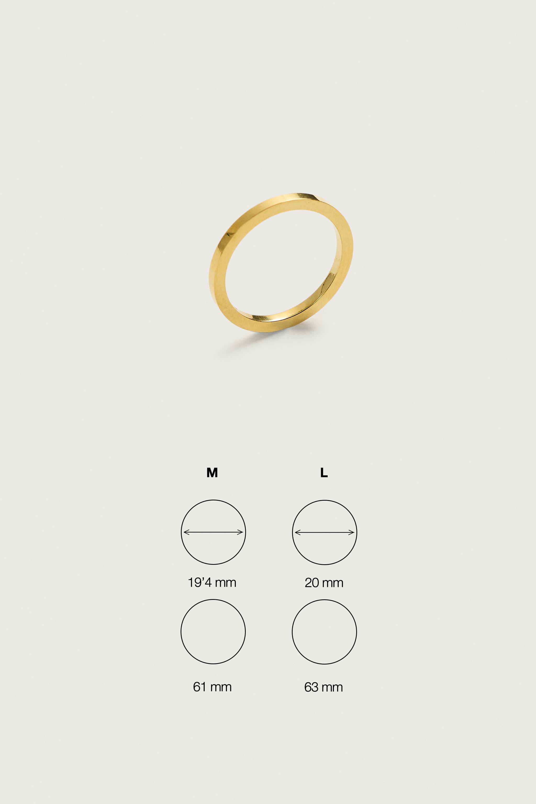 Мужские аксессуары Zara STAINLESS STEEL BAND RING — фото 6