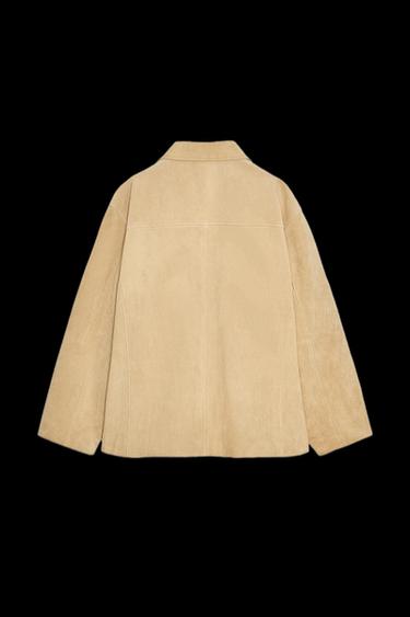 WILDLEDERJACKE ZW COLLECTION LIMITED EDITION - Butterfarben von Zara