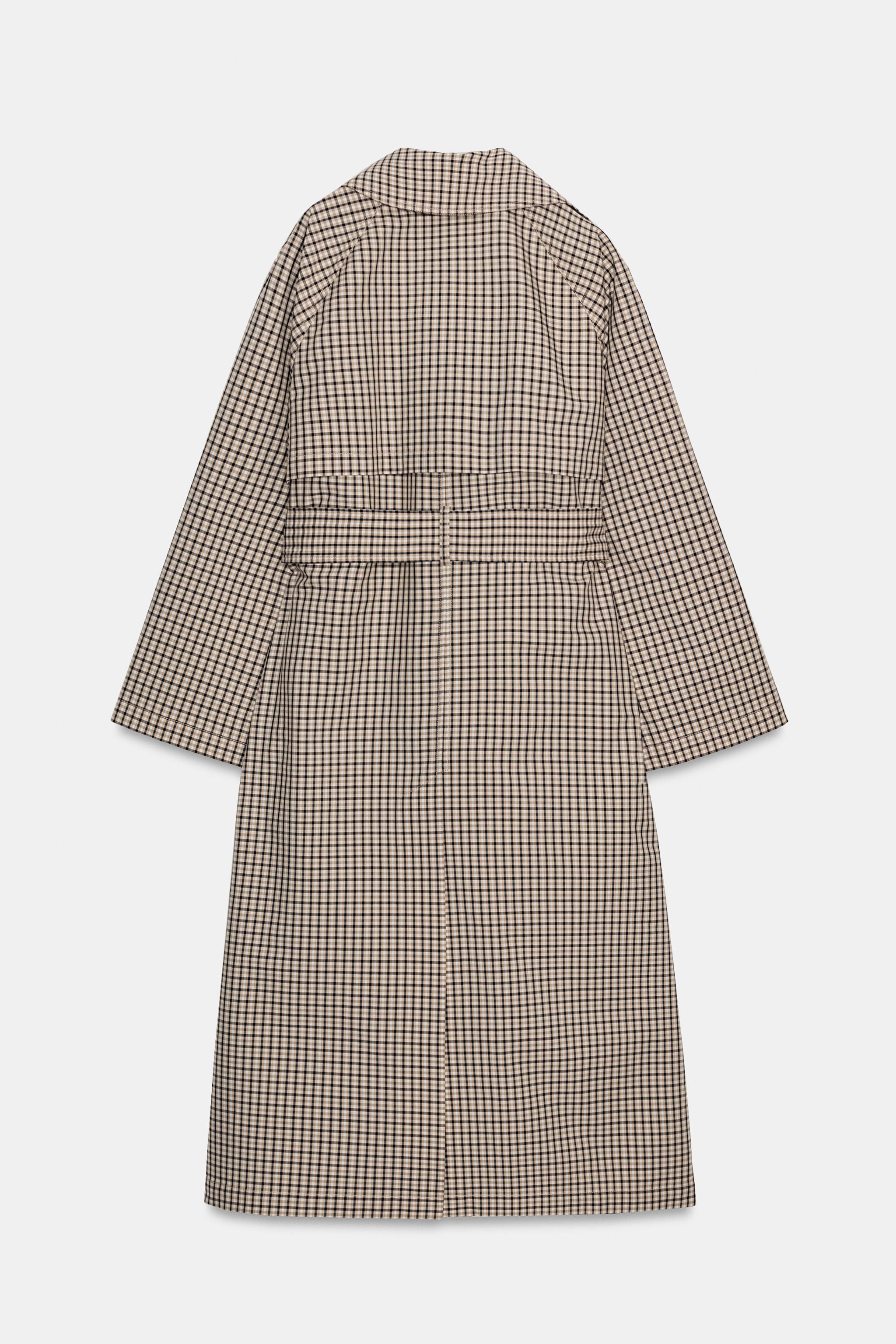 TRENCH OVERSIZE À CARREAUX ZW COLLECTION