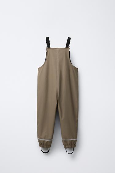 RUBBERISED WATER-RESISTANT JUMPSUIT - Brown / Taupe by Zara - Image 1