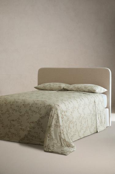 HOUSSE DE COUETTE IMPRIMÉ FEUILLES - Vert d'eau de Zara - Image 1