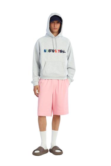 HOODIE WITH NEW YOL PATCHES - Grey marl by Zara - Image 0