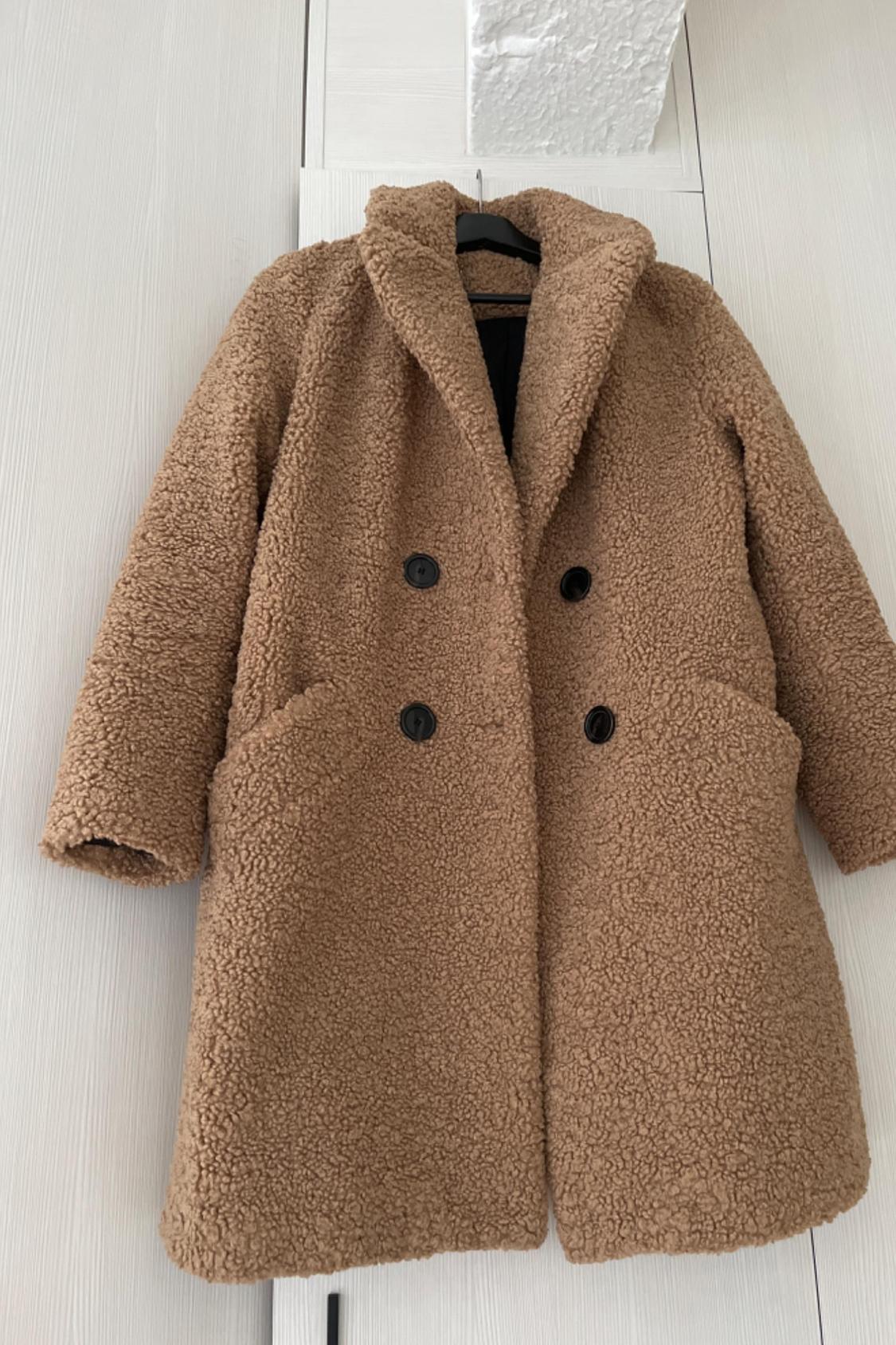 FAUX SHEARLING COAT