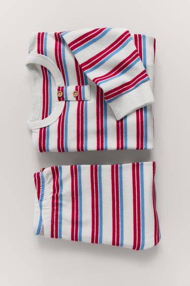 AGES 2-6 / STRIPED PYJAMAS - Ecru by Zara