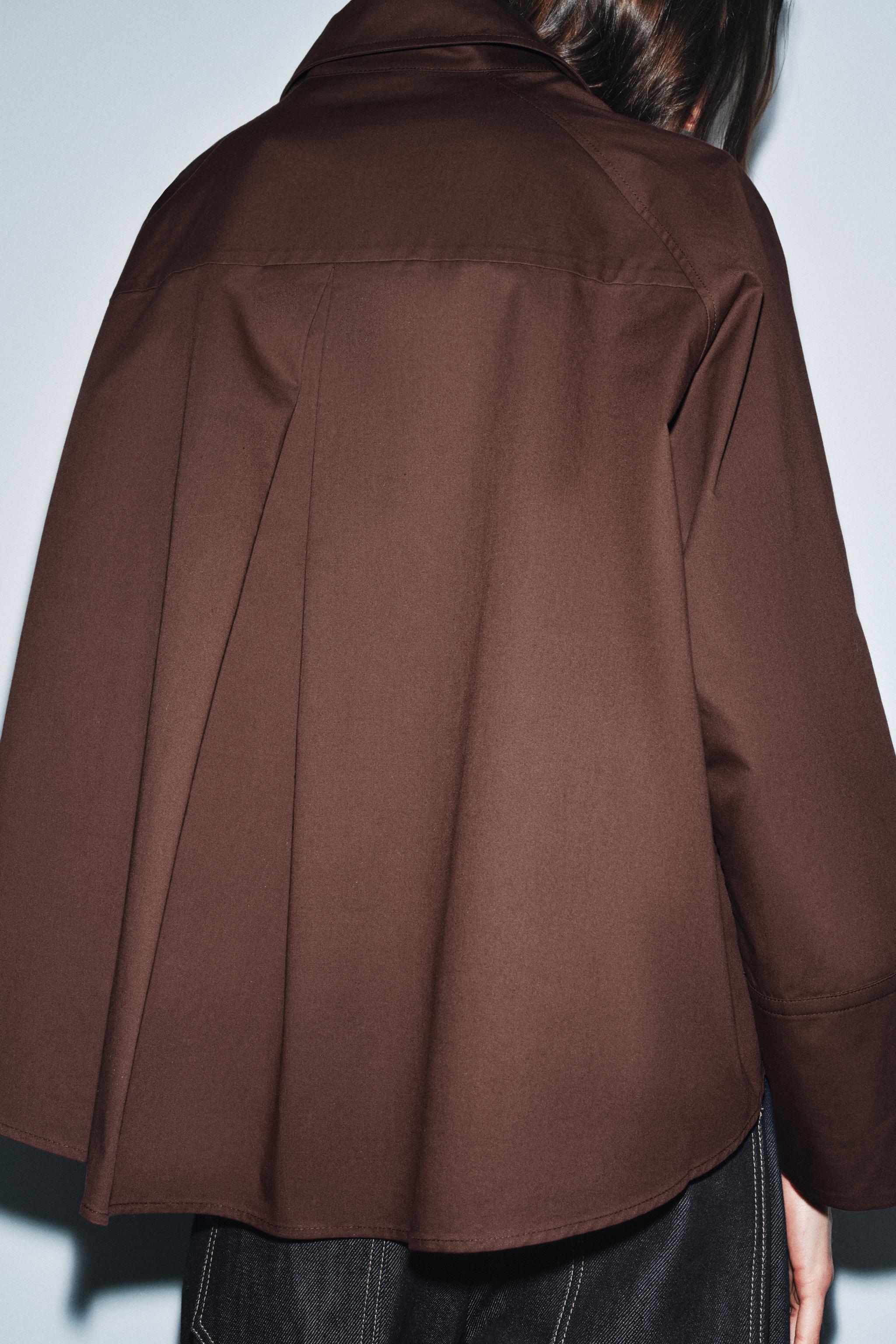 ZW COLLECTION OVERSIZED PLEATED SHIRT