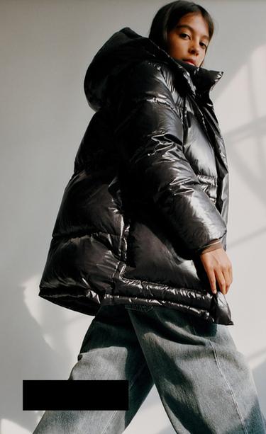 Stepp Jacke Gummierte Steppjacke Zara Jacke Regenmantel Zara