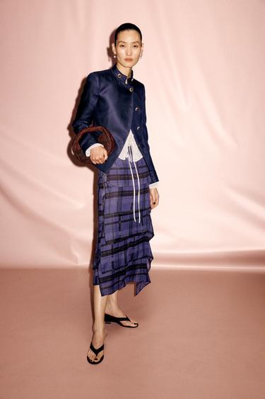 Zara 酒椰纖維手拿包 - 棕色