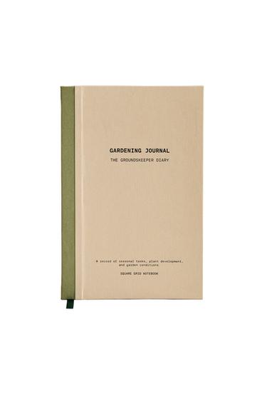 GARDEN NOTEBOOK - GREEN by Zara