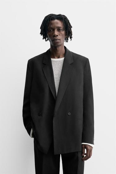 BLAZER FLUIDA DE FATO - Preto da Zara