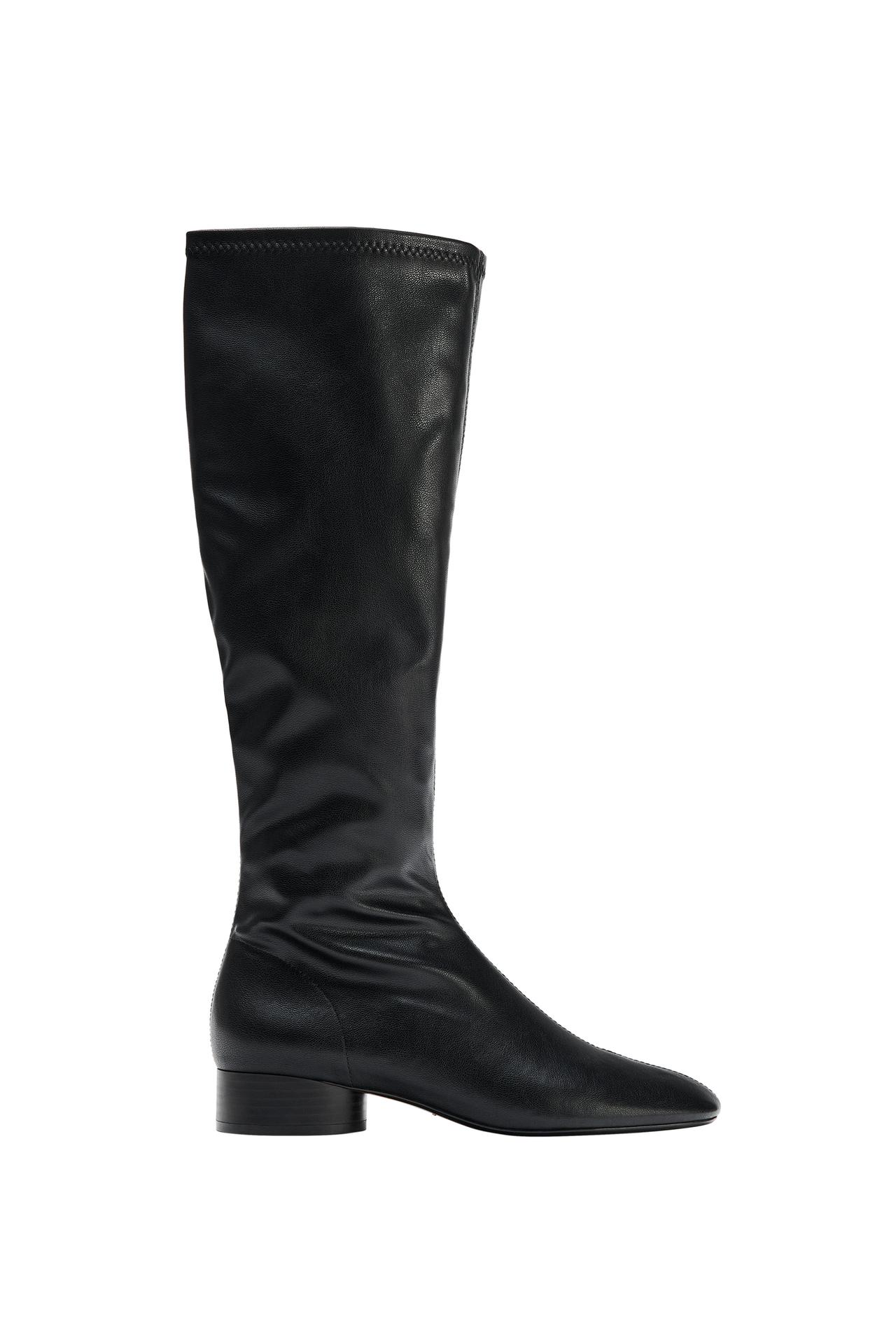 STRETCH FLAT KNEE-HIGH BOOTS