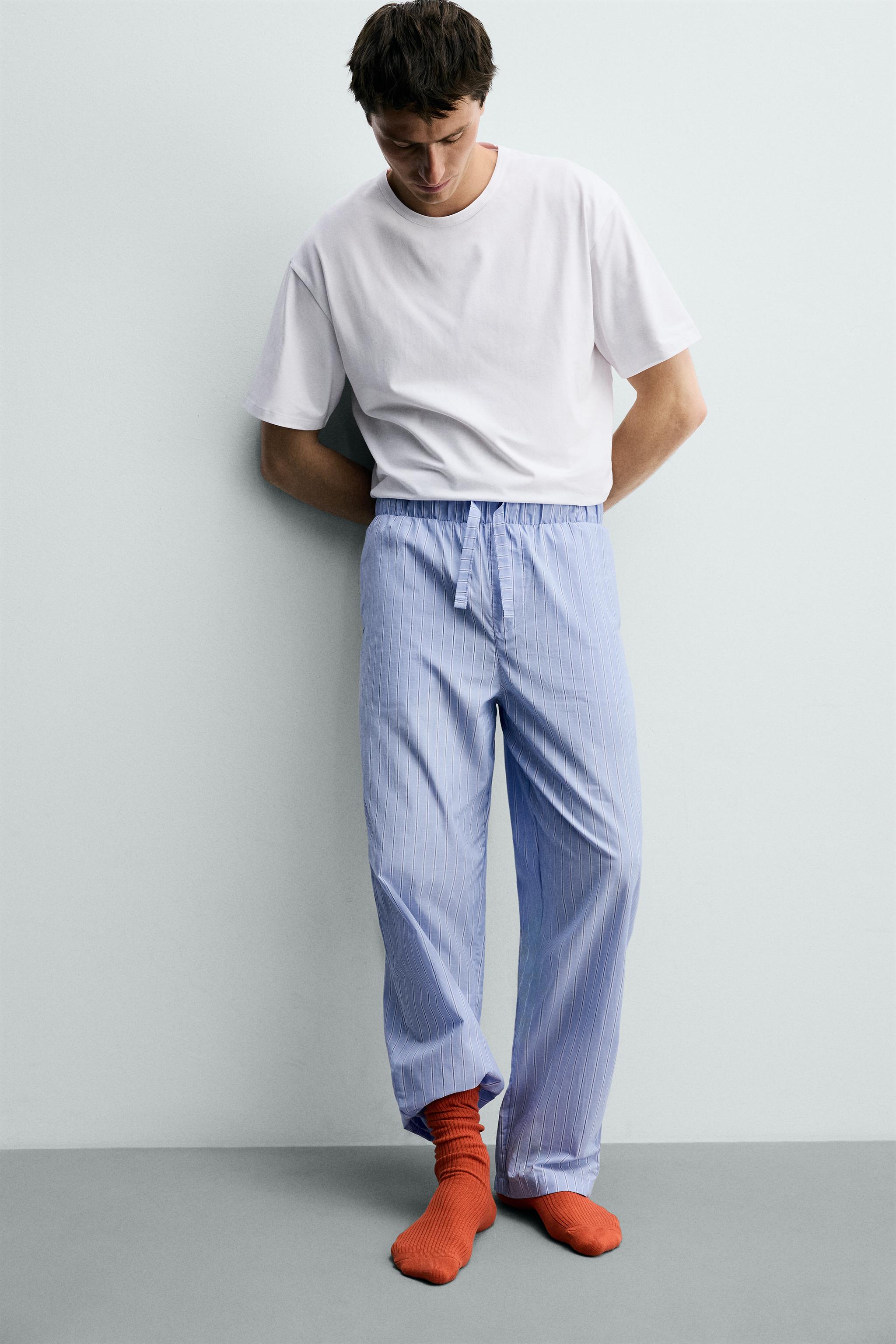 Zara ÇİZGİLİ PİJAMA TAKIMI görsel 7