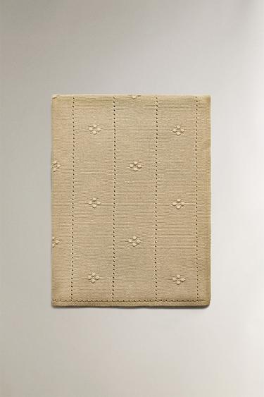 COUVERTURE BÉBÉ COTON AJOURÉ - Vert de Zara - Image 3