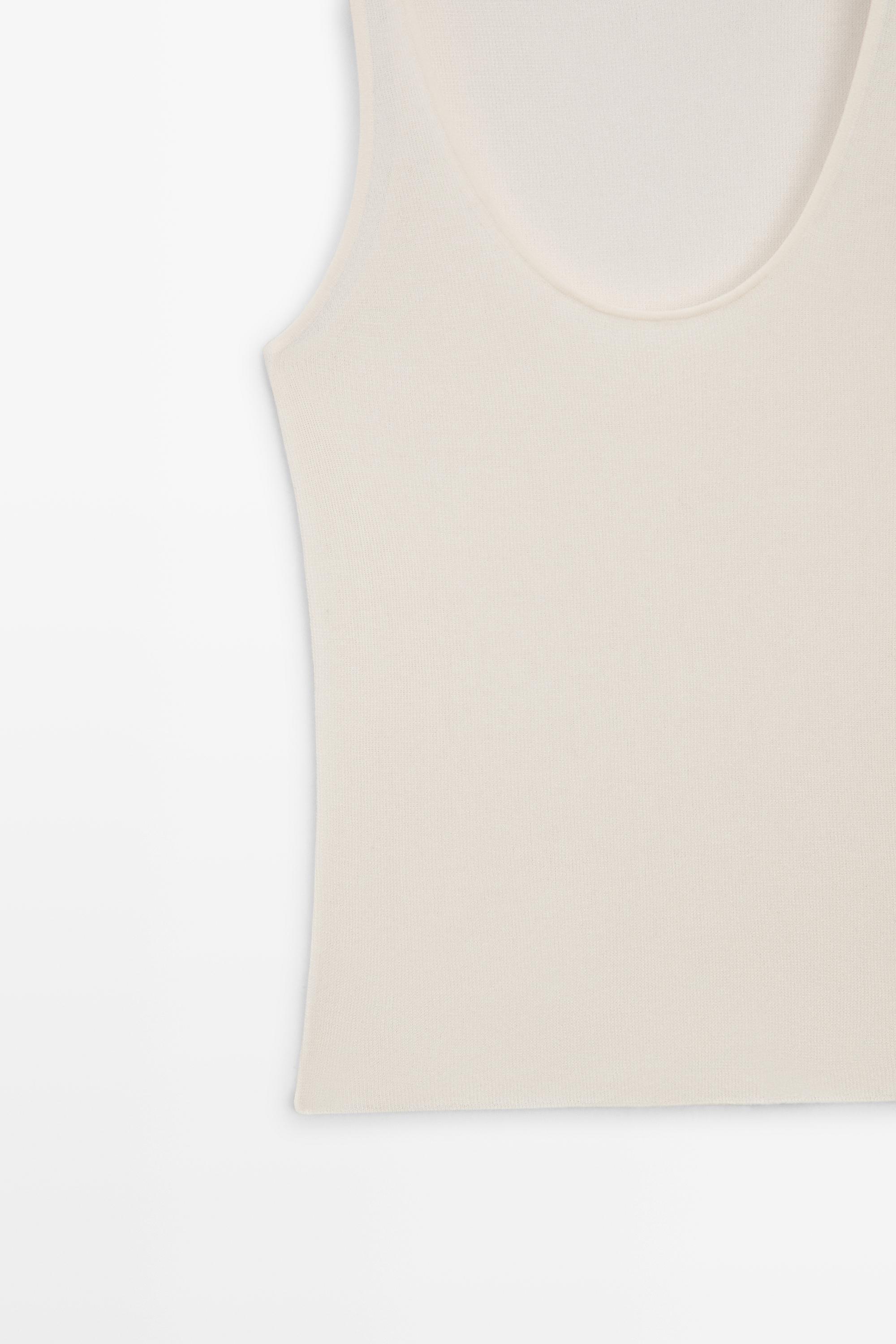 Semi-sheer strappy silk blend top - LIMITED EDITION