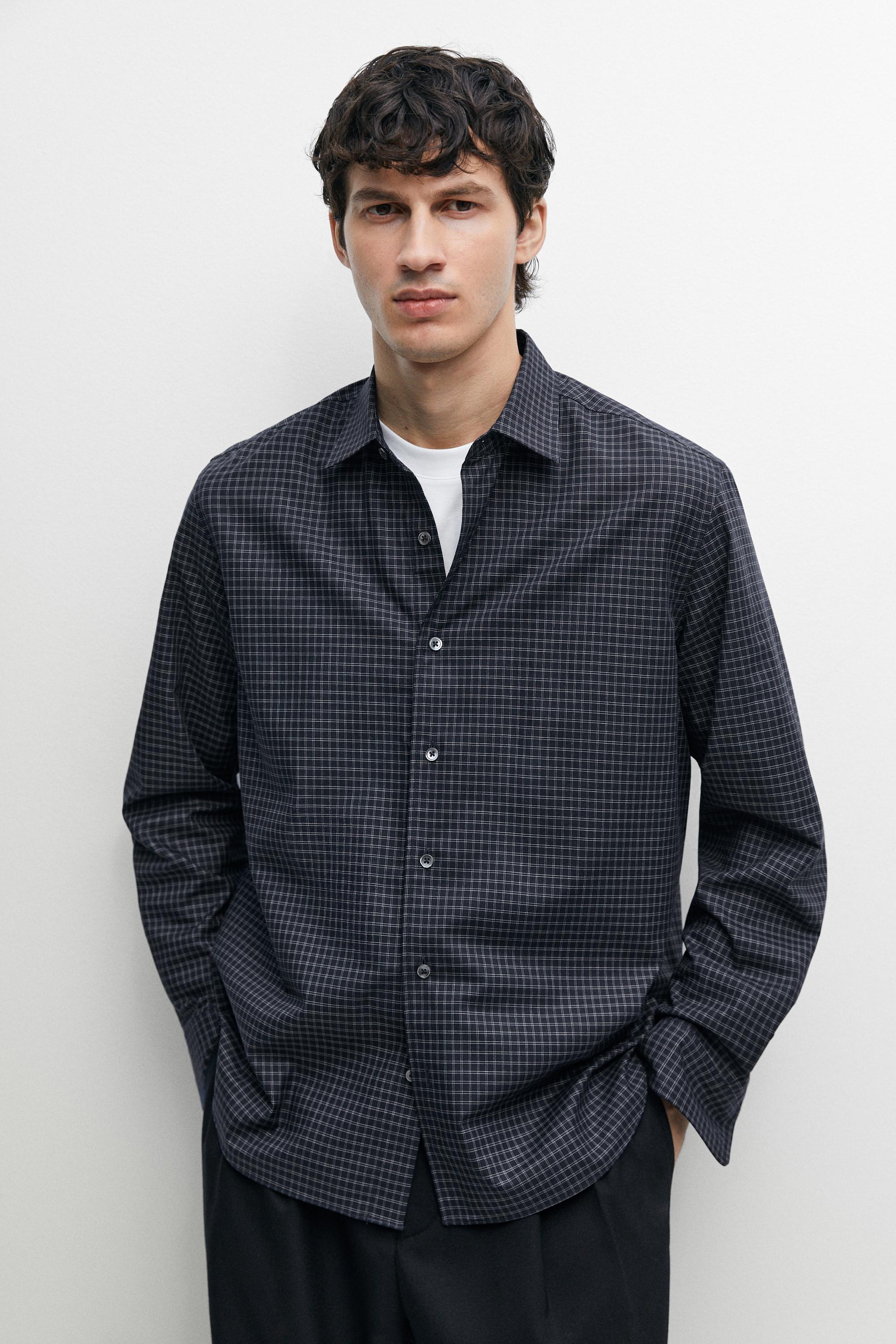 Regular fit check 100% cotton shirt