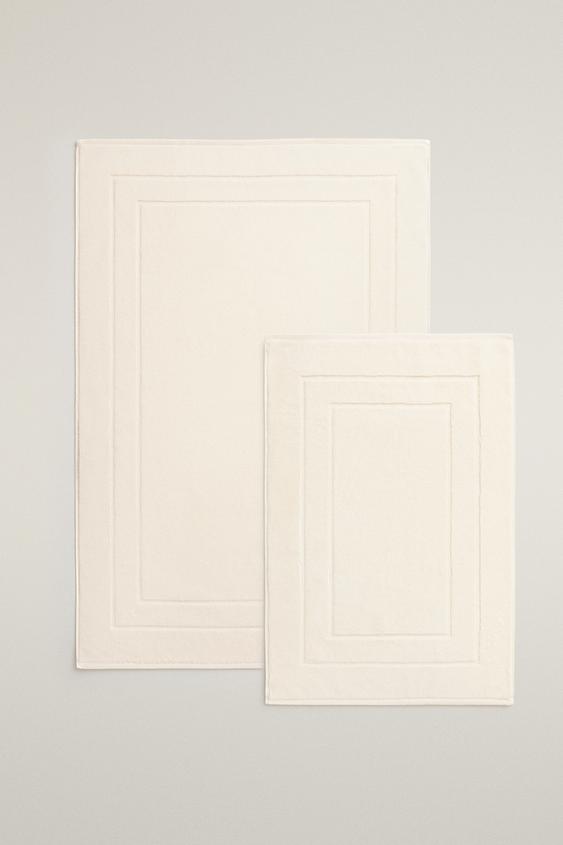 COTTON BATH MAT - Ivory by Zara - Image 0