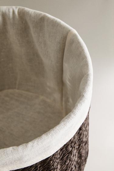 CORBEILLE RONDE DOUBLURE COTON - Marron foncé de Zara - Image 2