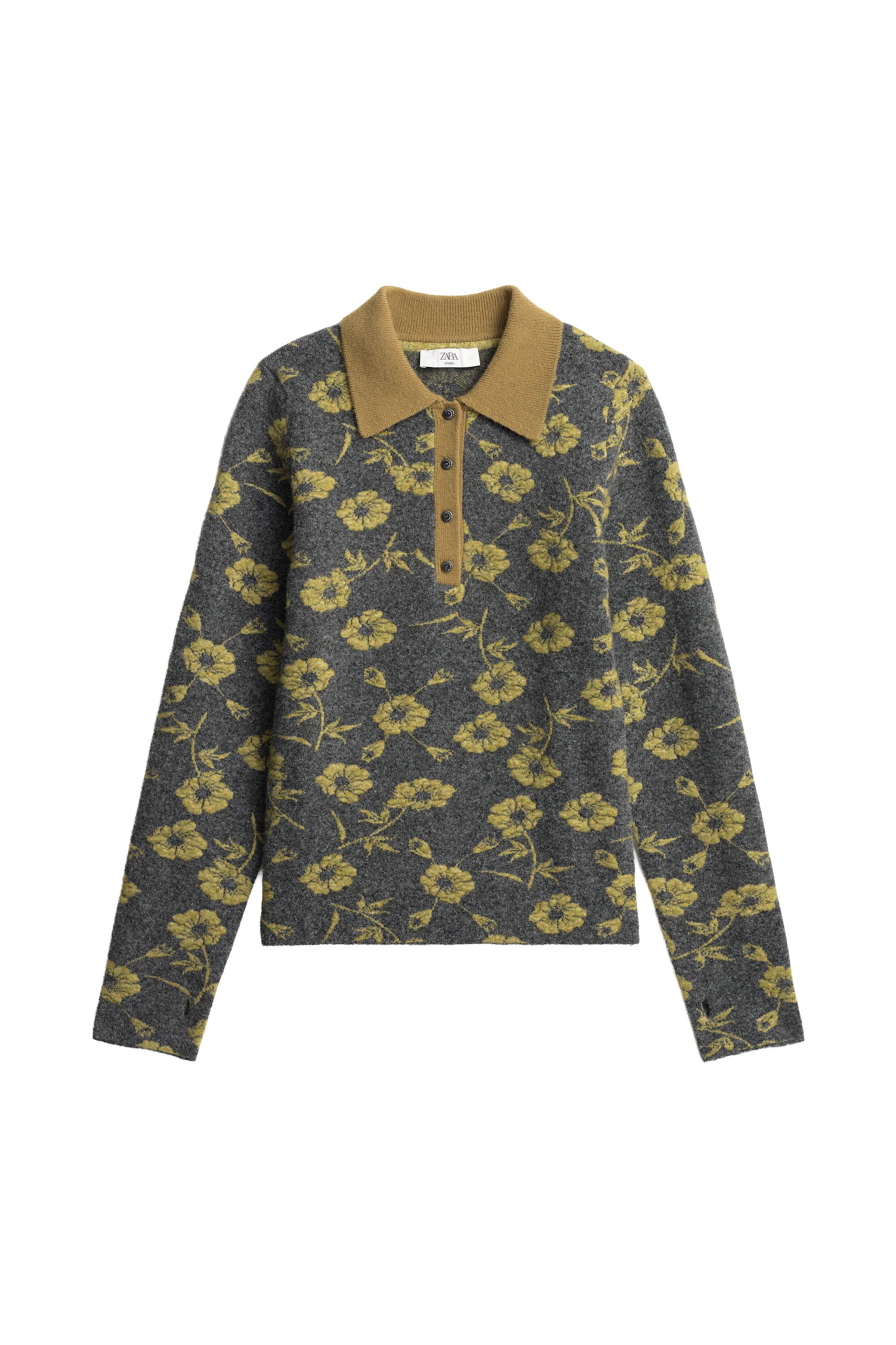 JERSEY JACQUARD FLORES CUELLO POLO LIMITED EDITION