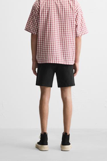 RELAXED FIT BERMUDA SHORTS - Black by Zara - Image 2