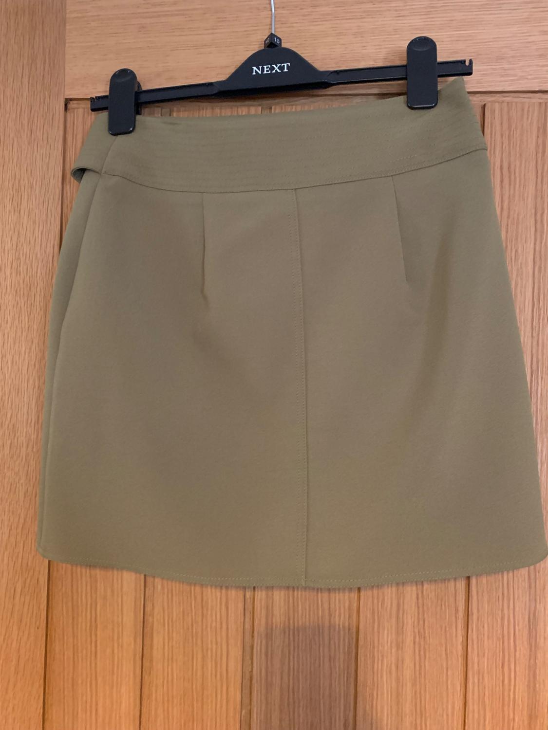 CROSSOVER MINI SKIRT WITH BUCKLES - Image 2