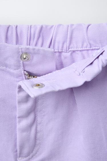 DENIM BERMUDA SHORTS WITH PLEATS - Violet by Zara - Image 2