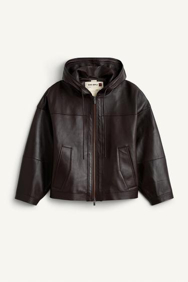 LTHR JKTC - Ciemny brąz Zara