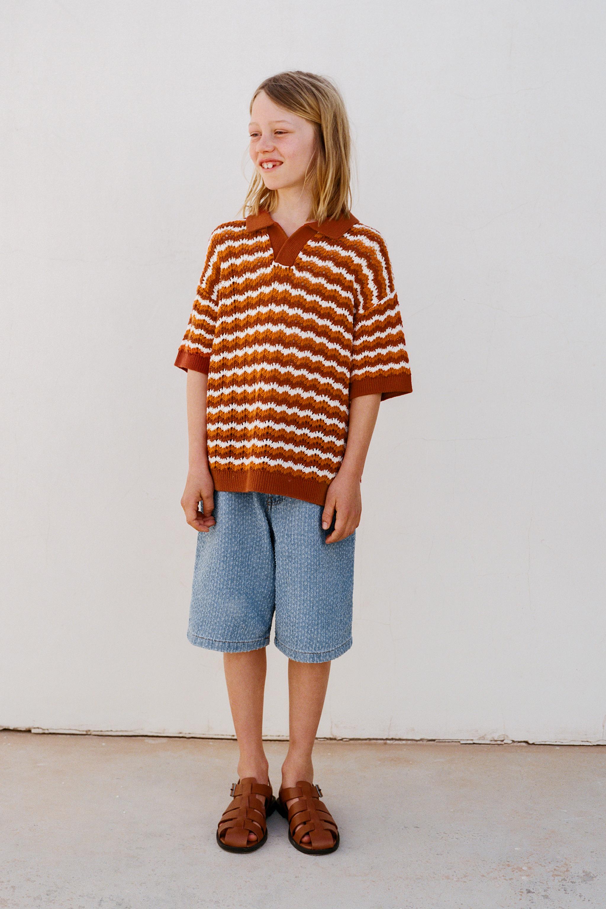 CROCHET KNIT POLO