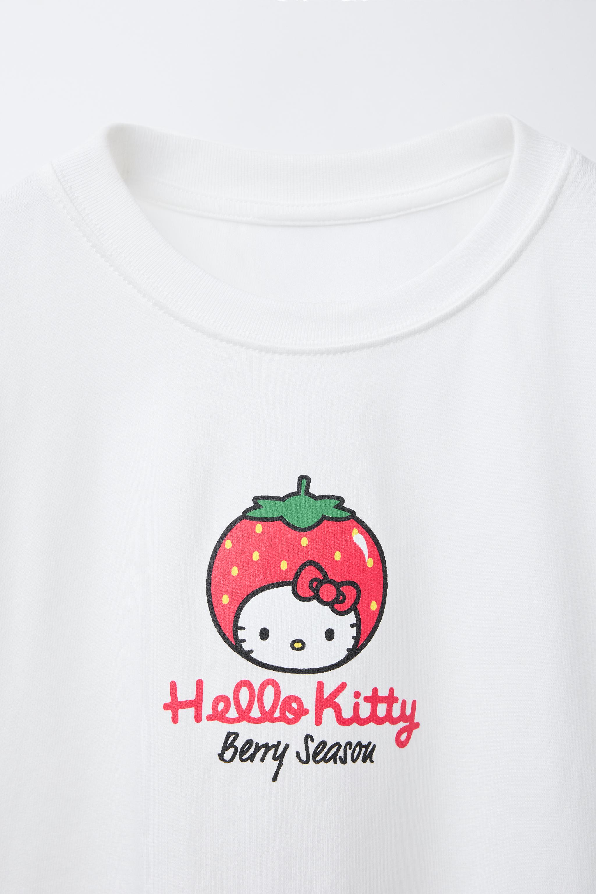 raspberrypie white twinkle kitty tシャツ Japan Sanrio Short Sleeve T-shirt Pajamas (M) - Hello Kitty
