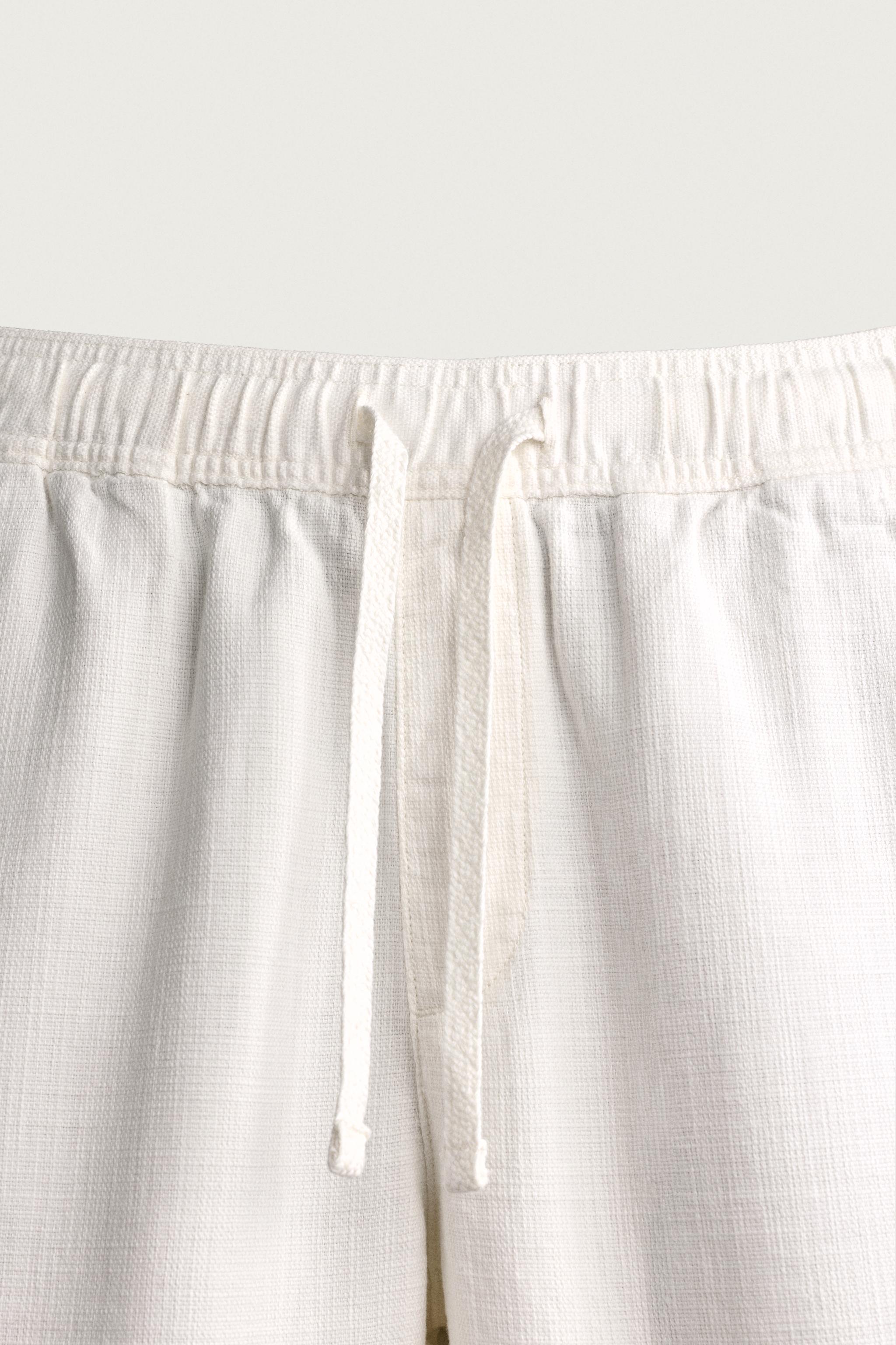 RELAXED FIT TEXTURED PANTS