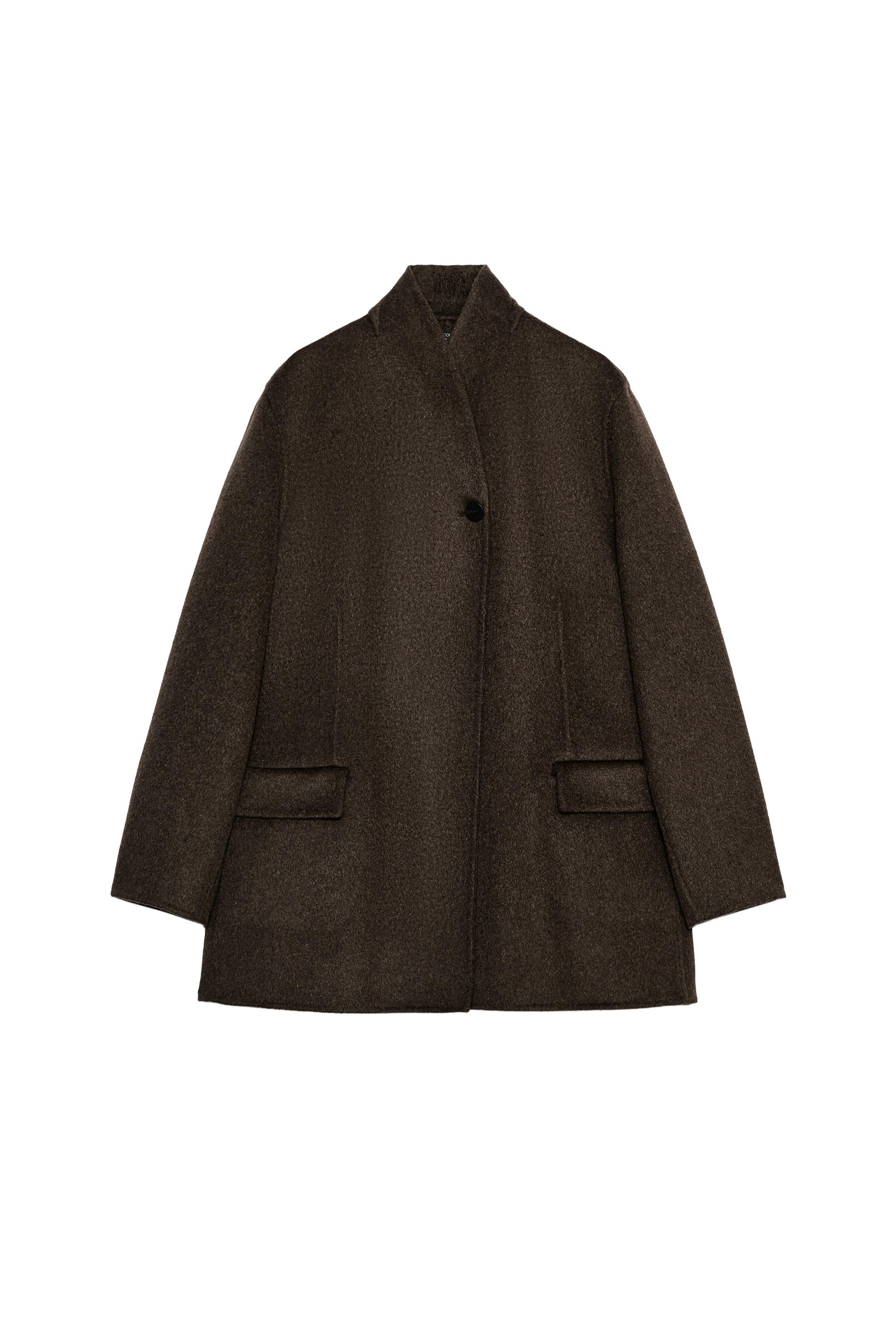 ZW COLLECTION オーバーサイズ ウールブレザー - ブラウン | ZARA