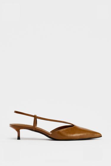 SLINGBACK AUS LEDER - Braun von Zara - Bild 0