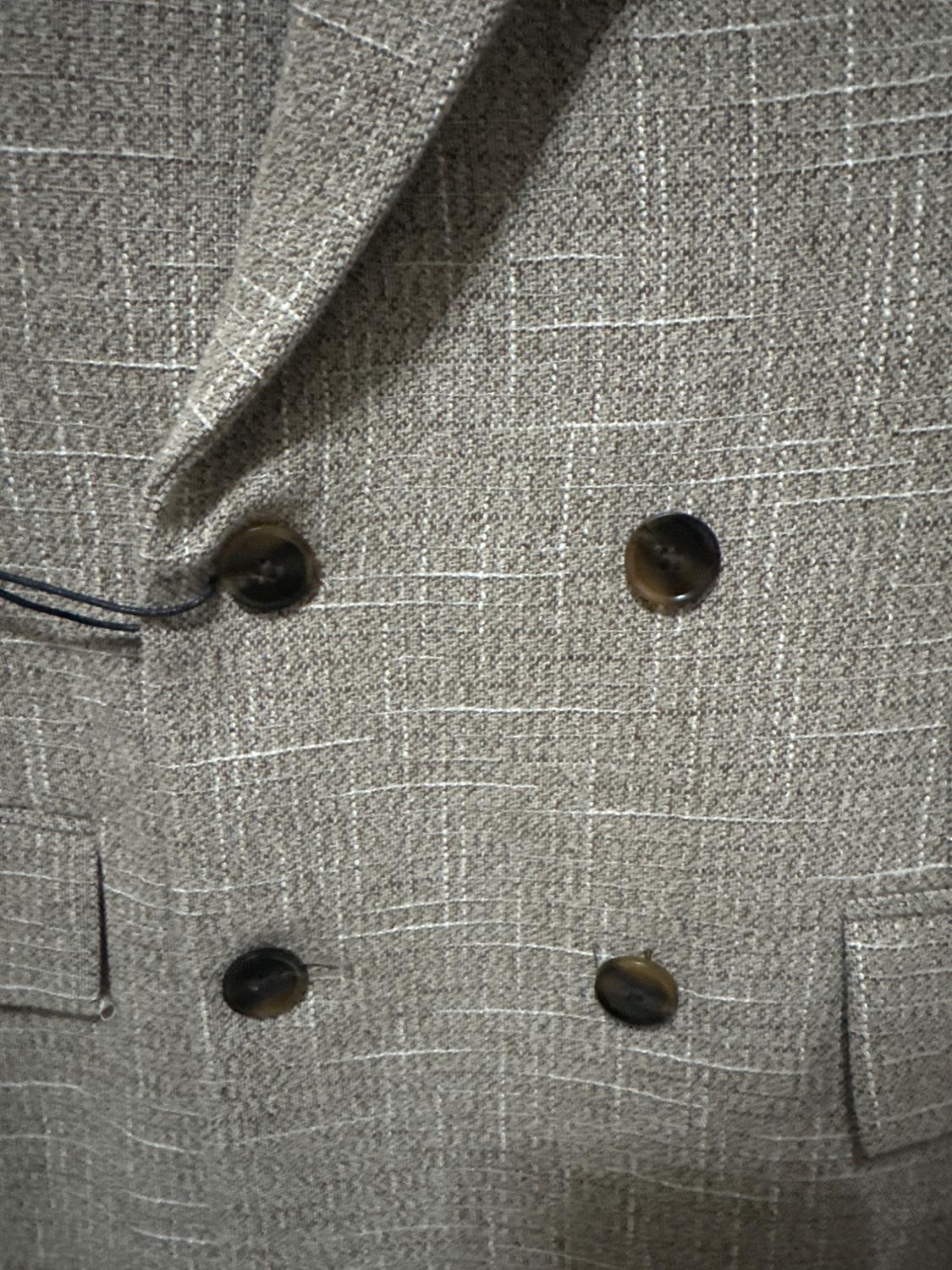 TEXTURED DOUBLE-BREASTED BLAZER - Image 4