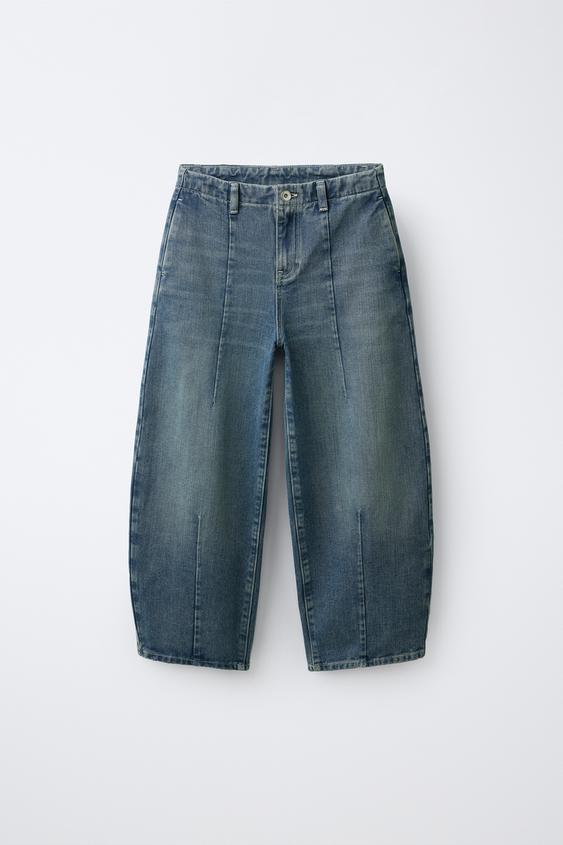 JEANS BALLOON COSTURAS - Azul de Zara - Imagen 0