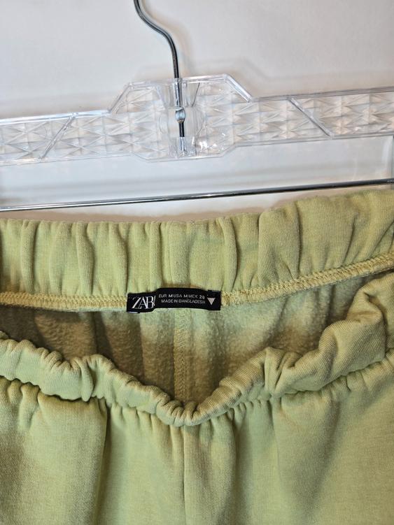 WOMENS JOGGERS IN LIME GREEN - Image 3