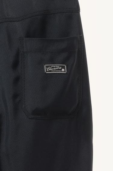 WILLY CHAVARRIA X ZARA STRAIGHT LEG FLOWING TROUSERS - Navy blue by Zara - Image 4