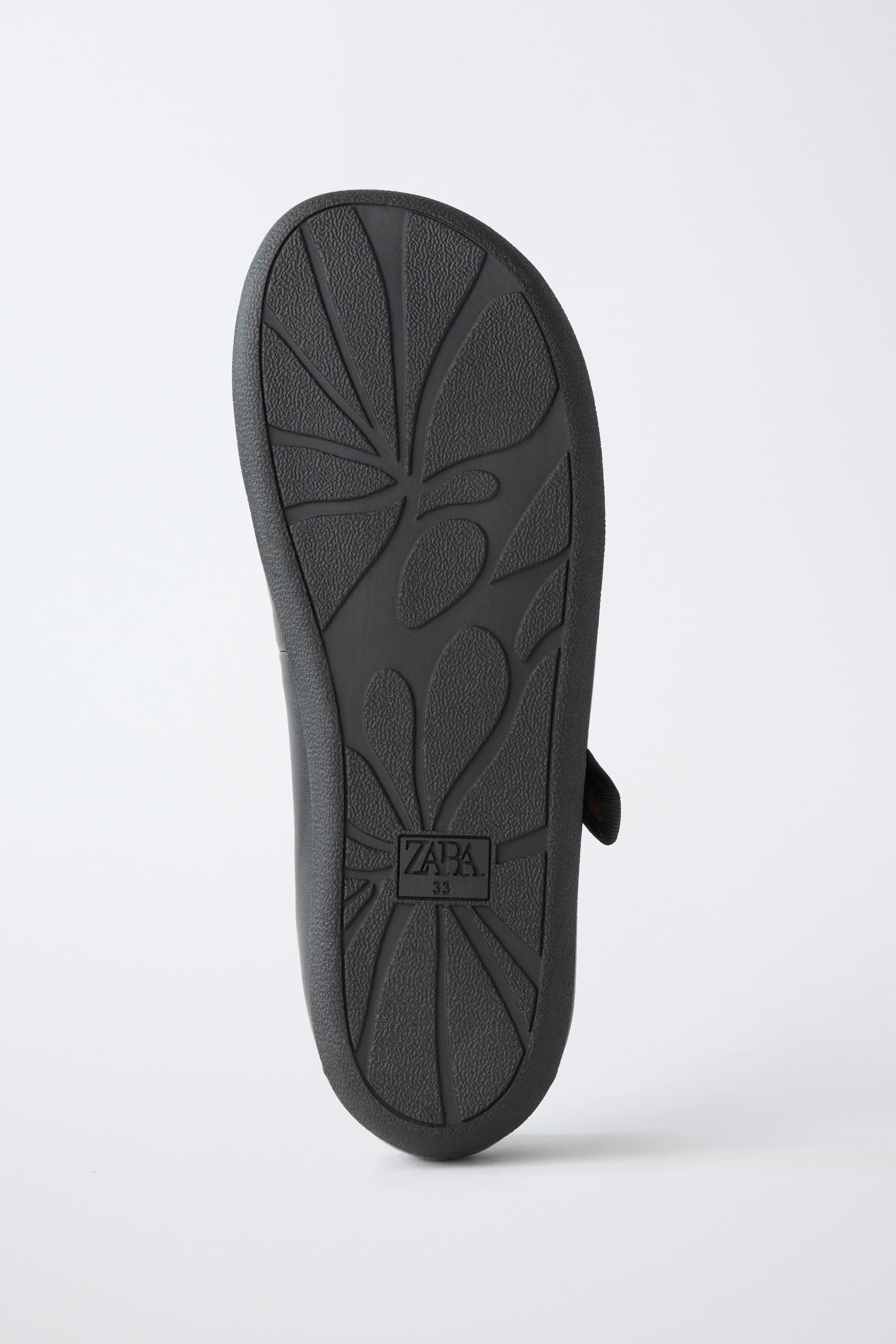 Обувь Zara LEATHER BAREFOOT BALLET FLATS — фото 8