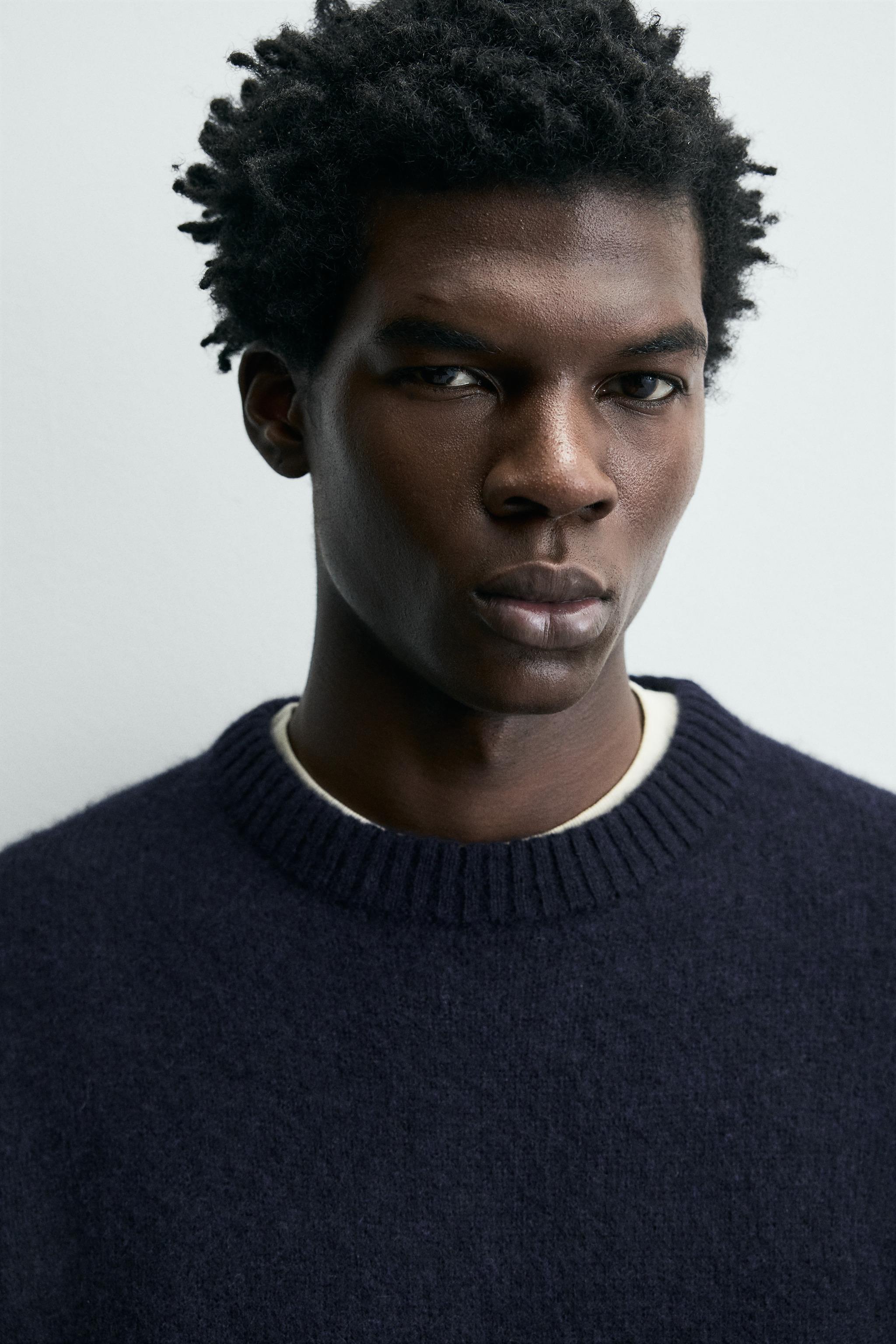 WOOL - YAK JUMPER - Navy blue | ZARA United States