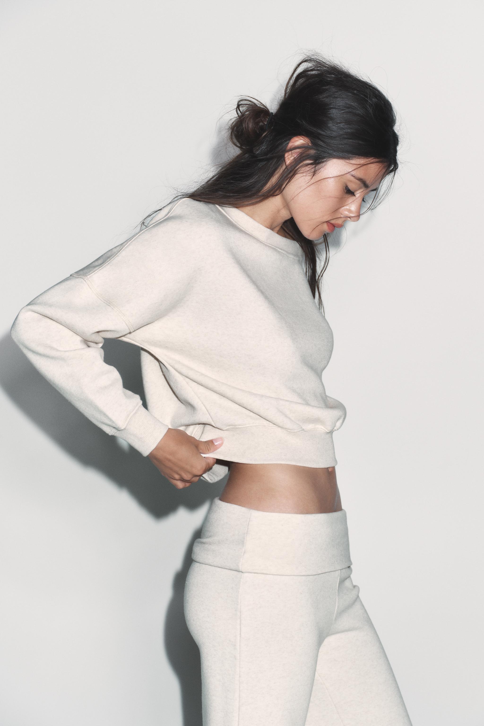 SWEAT ASYMÉTRIQUE EN MOLLETON