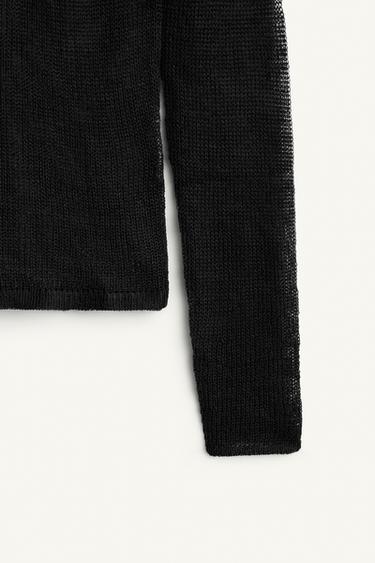 FN KNT TRTL NCK - Dunkles Marineblau von Zara