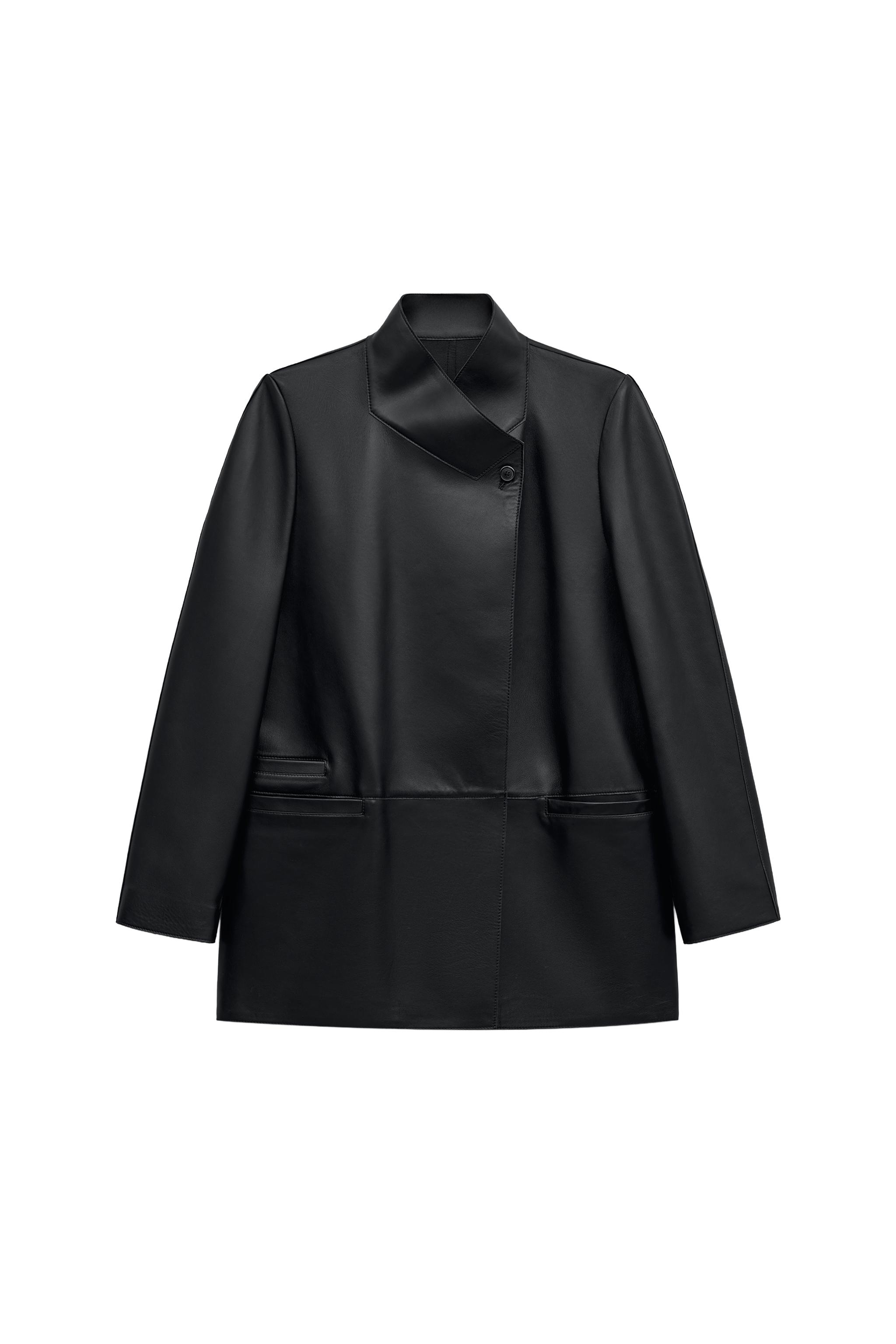 BLAZER CRUZADA 100% PIEL ZW COLLECTION