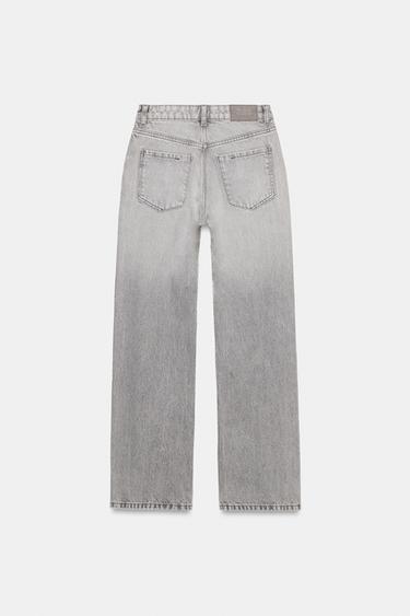 JEANS Z.03 REGULAR FIT HIGH-WAIST LONG LENGTH - Grey by Zara