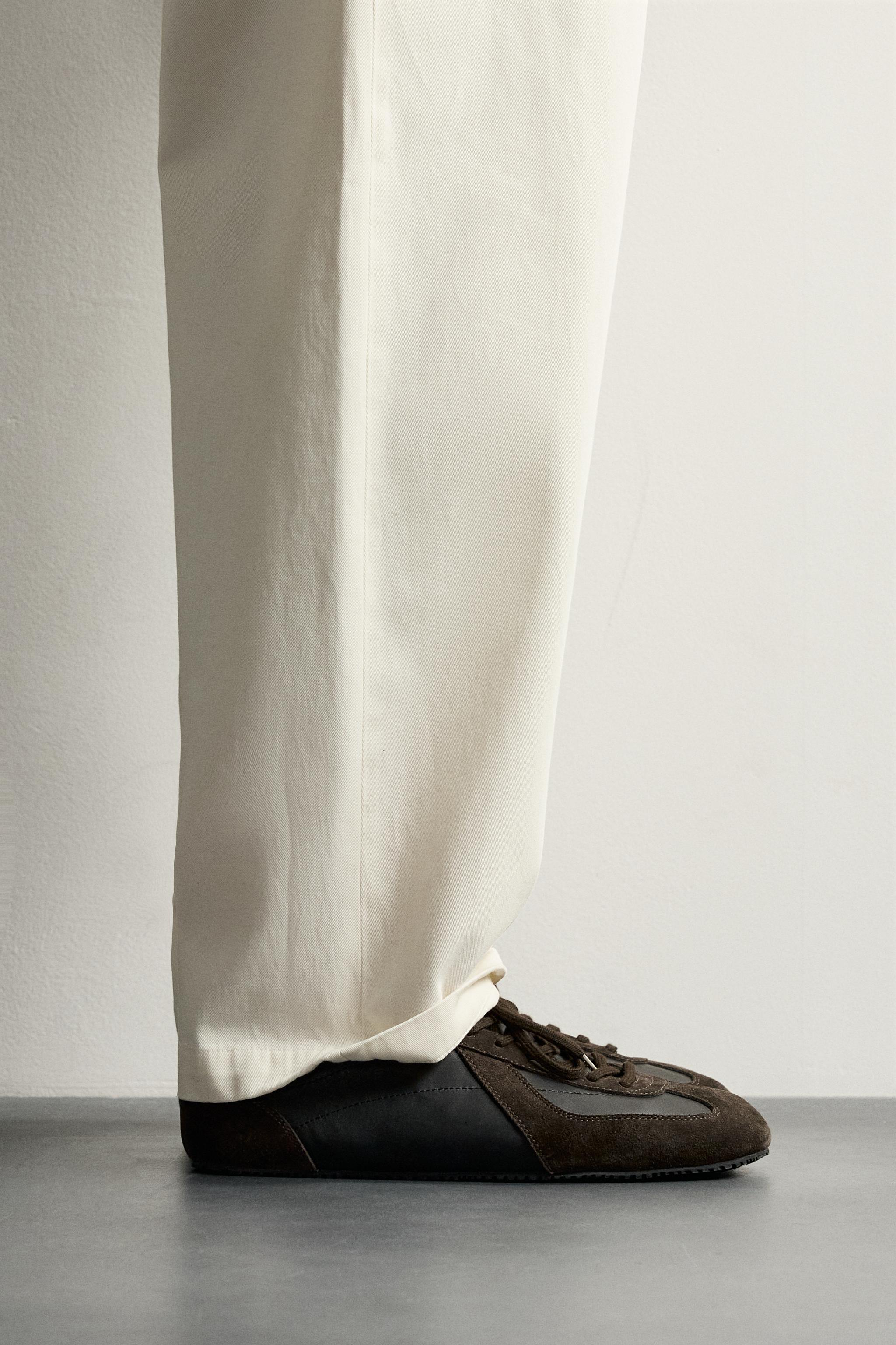 AARON LEVINE X ZARA LEATHER SNEAKERS