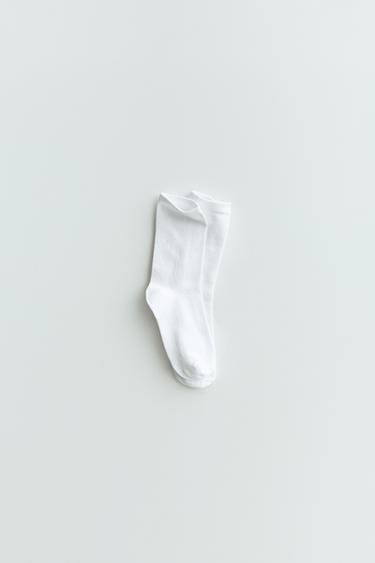 FOUR-PACK OF MID-CALF SOCKS - White by Zara