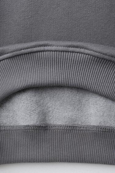 CHECKERBOARD SWEATSHIRT AND JOGGERS TRACKSUIT - Anthracite grey by Zara - Image 5