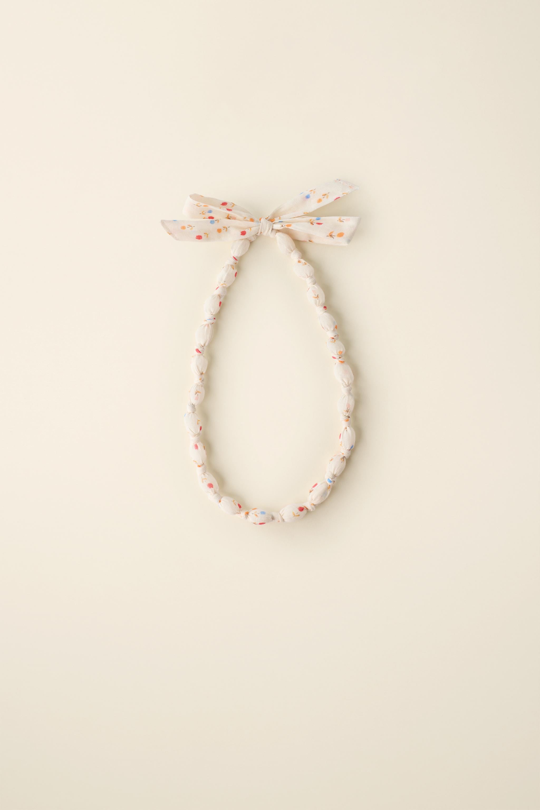 Детские аксессуары Zara WOVEN TIE NECKLACE CREATED BY CARAMEL LONDON X