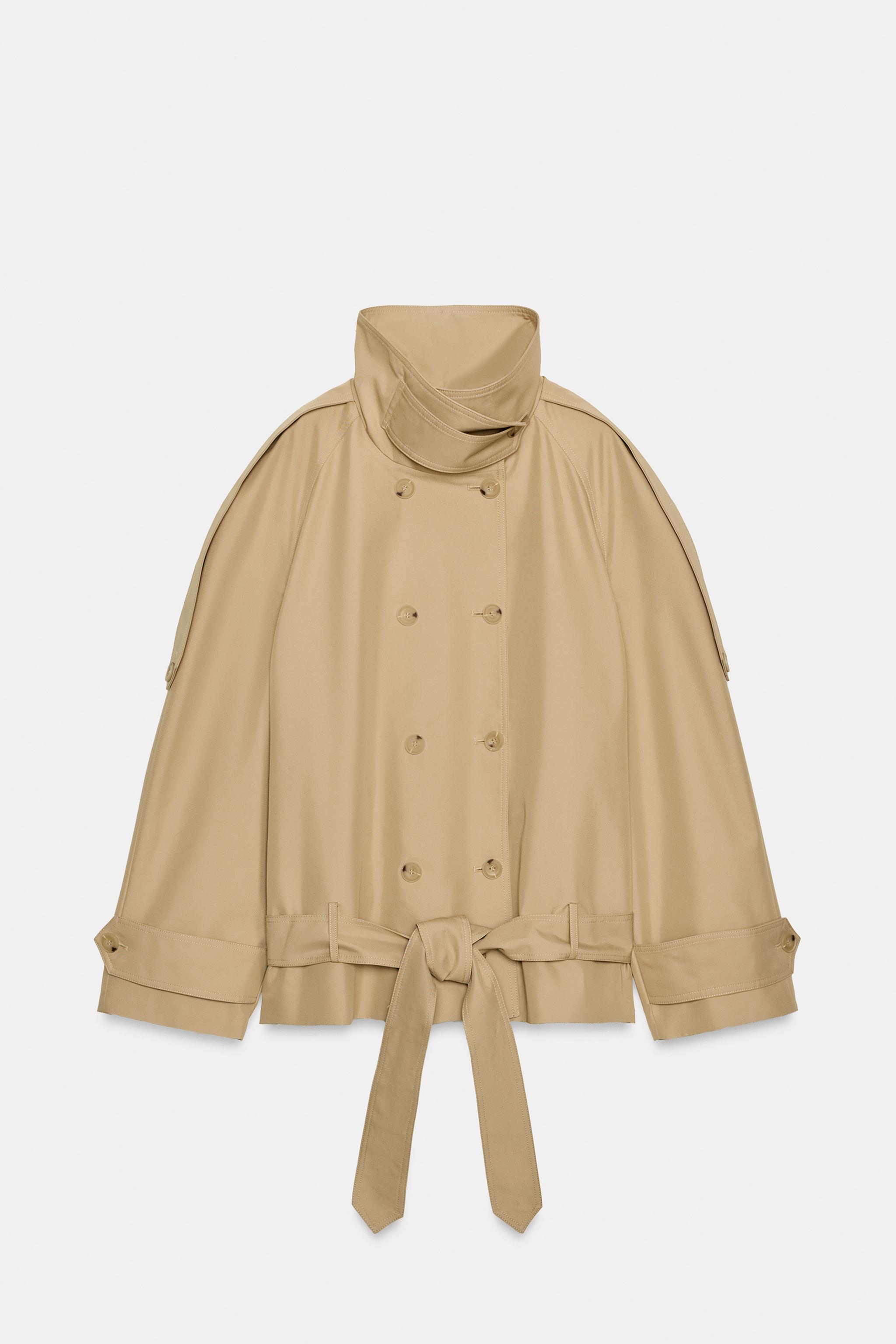 KISA DİK YAKA TRENÇKOT ZW COLLECTION - Görsel 6