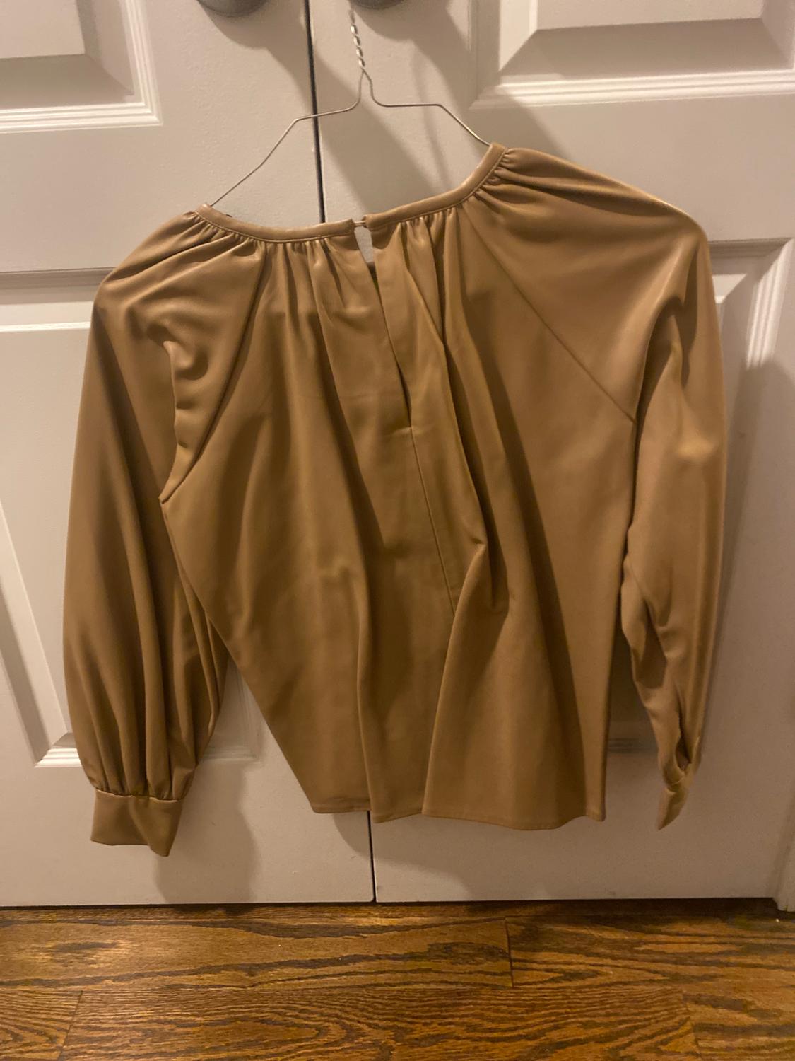 FAUX LEATHER TOP TRF - Image 2
